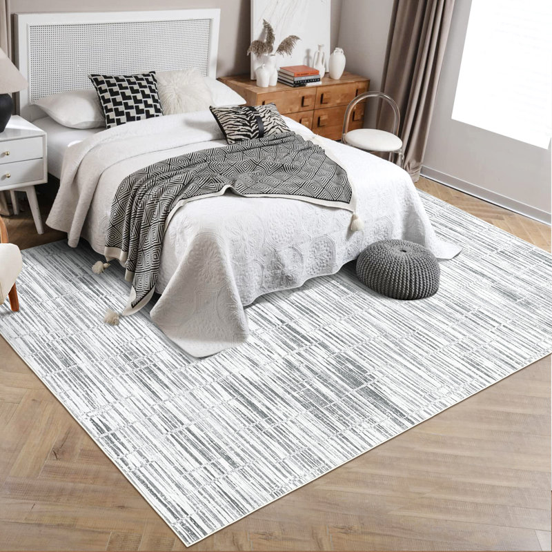 Tapis de salle à manger à rayures, Rectangle 10 pi x 13 pi