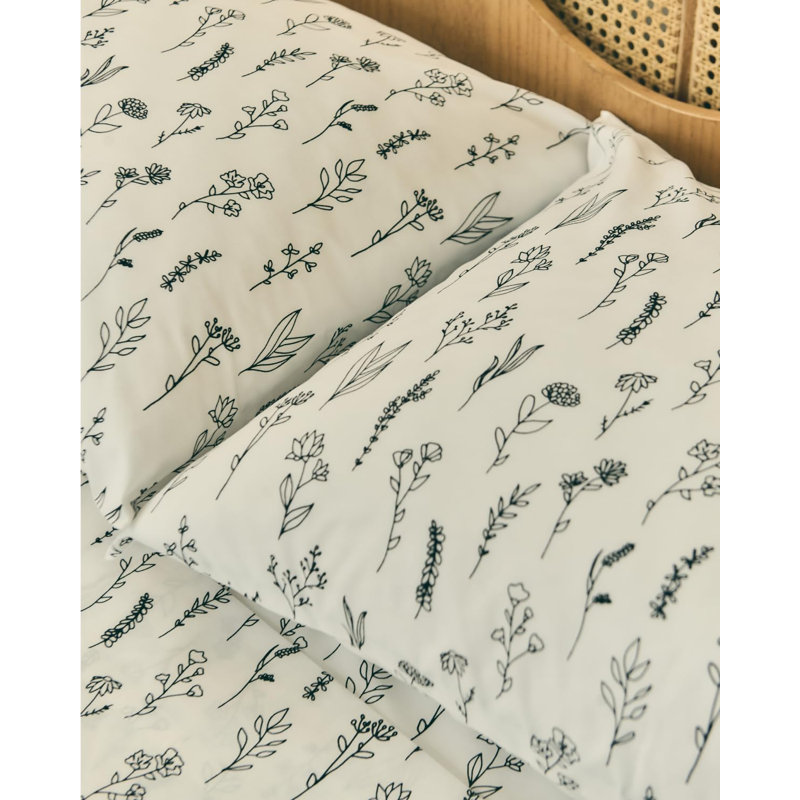 Ensemble de draps 4 pièces respirant et rafraîchissant, motif floral bohème, drap-housse à poches profondes de 38 cm, draps en microfibre ultra douce et infroissables.