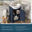 Meuble-lavabo autoportant avec lavabo-134040539
