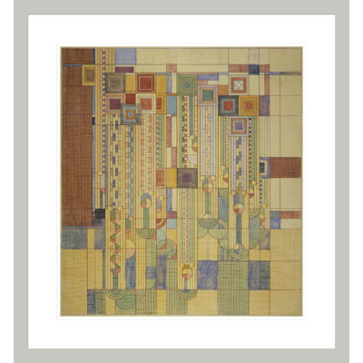 Saguaro Forms & amp; Fleurs de cactus. Couverture du magazine Liberty par Frank Lloyd Wright - reproduction giclée encadrée