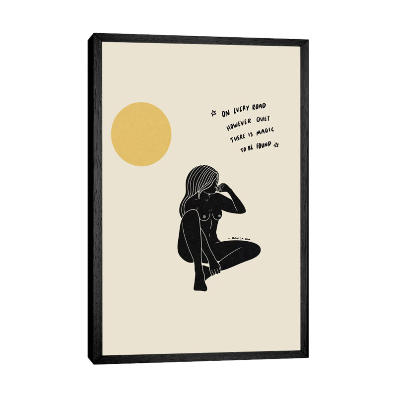Magic by Danica Gim - Print on Canvas, 66.04cm H x 45.72cm W x 3.81cm D, Black Framed