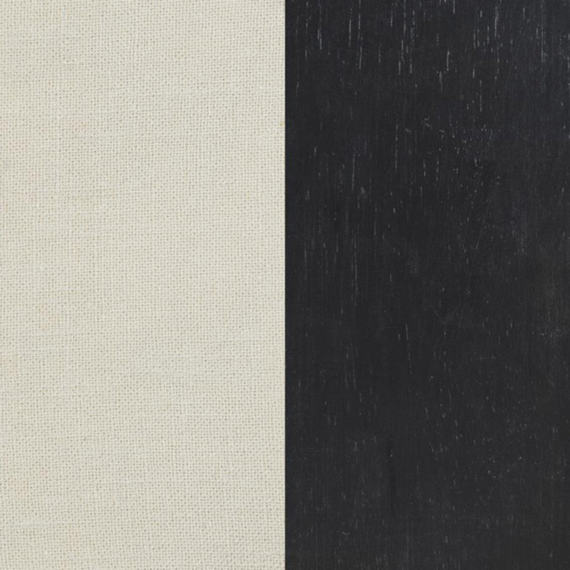 Ensemble de 2 chaises d'appoint rembourrées en tissu, beige et noir fumé
