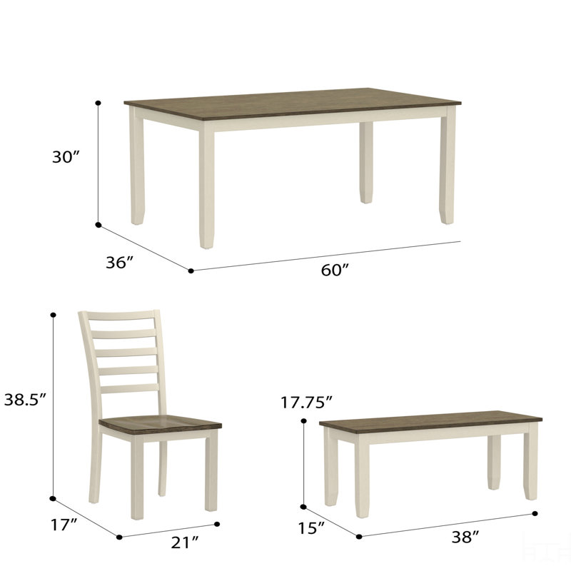 Ensemble de table de salle à manger 6 pièces
