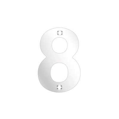 7.5cm H Stainless Steel House Number