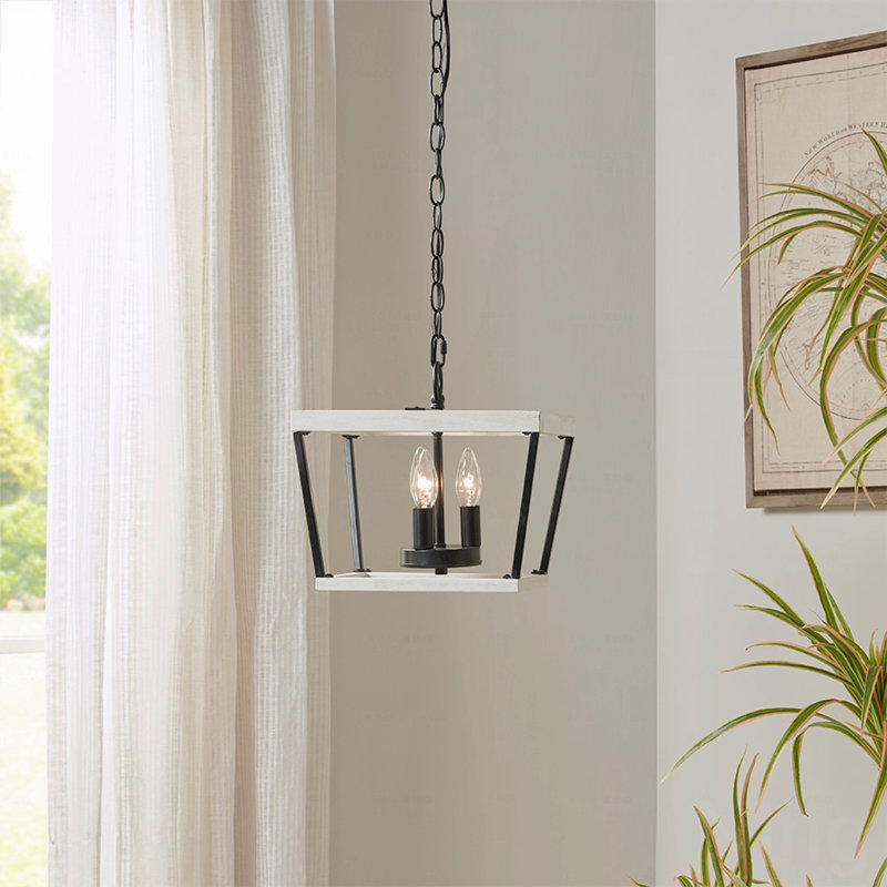 Luminaire suspendu en métal de style campagnard