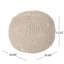 Pouf rond en coton Bordeaux, beige-1730134604