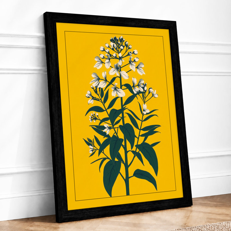 Study Botanical - Framed Print, A2 - 59.4 x 42.0 cm, Black