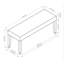 Meuble de salle à manger en bois 1pc gris clair
