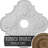 Endurathane Peralta Ceiling Medallion, 17 3/4"OD x 3 3/4"ID x 1"P (Fits Canopies up to 4 5/8"), Hand-Painted Rubbed Bronze Finish-27784955