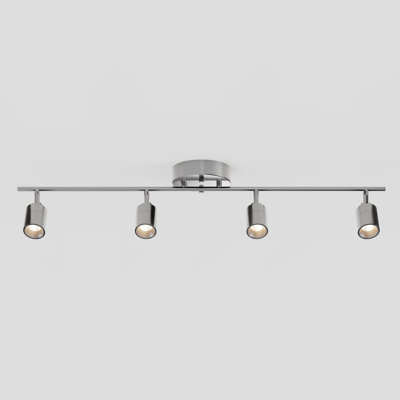 Éclairage sur rail à DEL intégré 4 lumières Shura avec têtes rotatives, ensemble d'éclairage sur rail 3 pi, 3000k, 2240 lumens