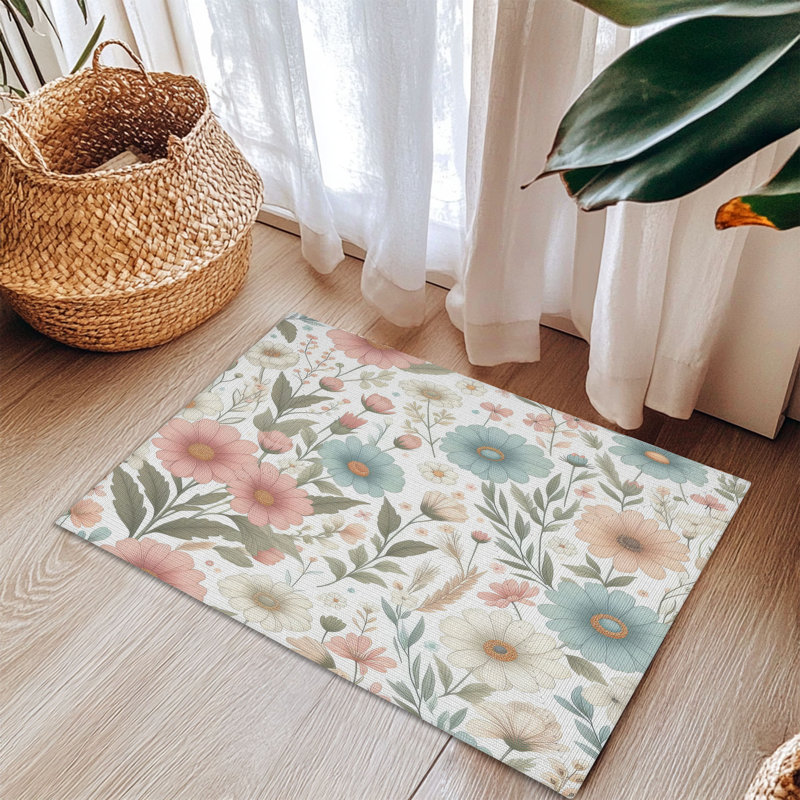 Tapis tressé Blossom Oasis, Rectangulaire 3 pi x 5 pi