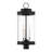 Acim 3-Light Outdoor Post Lantern in Matte Black
