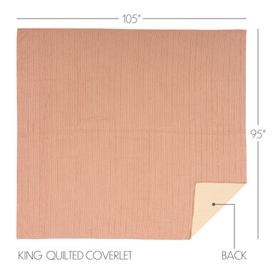 Emmit Sawyer Mill Ticking Stripe Quilt Coverlet