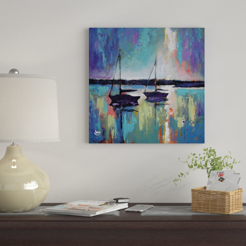 «Light Breaking from the Clouds» par Kip Decker, reproduction d'art sur toile tendue, H 26 po x l 26 po x P 1,5 po