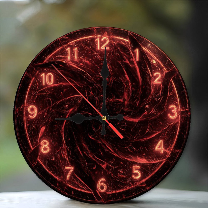 Fiery horloge avec chiffres lumineux