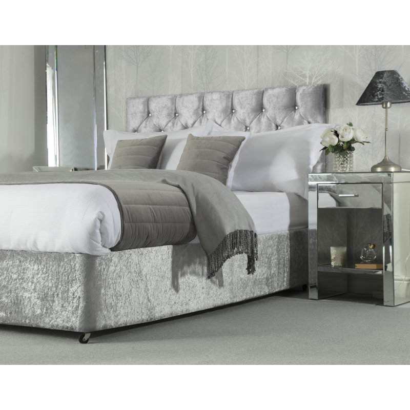Tailored Wrap Around Bed Skirt, Double (4'6), Silver