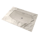 Soirée® Vitreous China Rectangular Undermount Bathroom Sink with Overflow