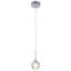 Luminaire suspendu en cristal chromé 1 lumière Leonhardt-1859987550
