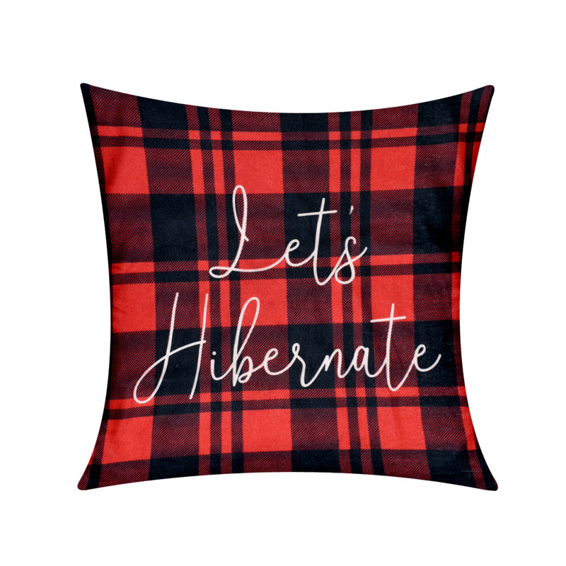 Millano Collection Lets Hibernate Square Pillow Cover & Insert
