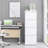 4 Drawer Vertical File Cabinet With Lock, Narrow Metal Steel Storage Cabinet For Home Office, Fits A4, Legal & Letter Size Files