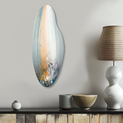 Cyntrell - Abstract Landscape Curved Shape Asymmetric Metal Wall Art