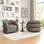 Fauteuil demi-tonneau pivotant en cuir artificiel-1736456997
