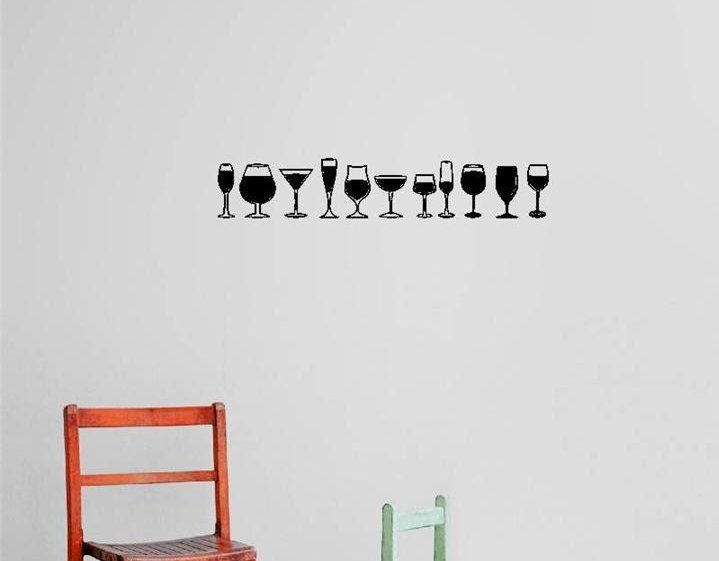 Food & Beverage Non-Wall Damaging Wall Decal