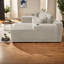 Canapé modulaire en U en peluche moderne à compression de 134 pouces pour la maison