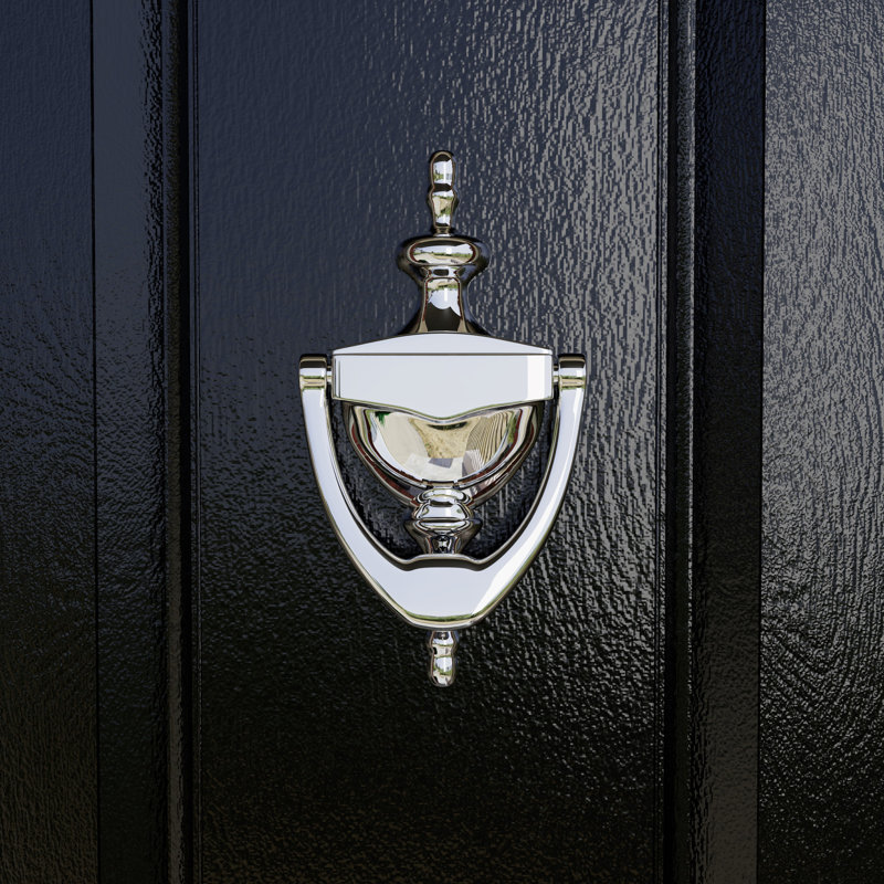 Door Knocker, Polished Chrome