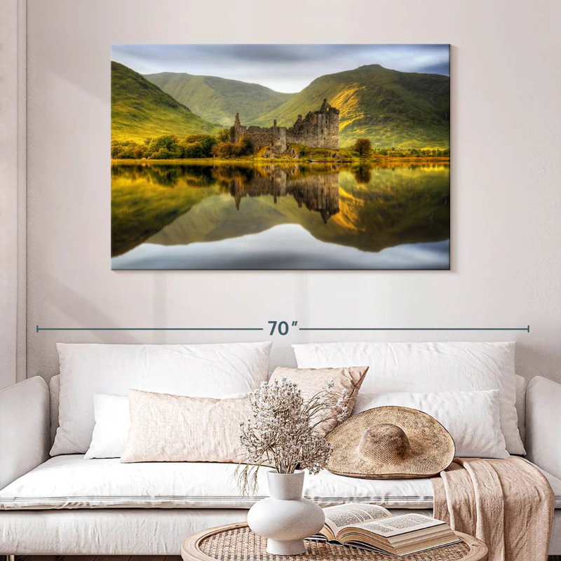 Kilchurn Castle Loch Reflection, H 32 po x l 48 po