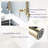 Inhouse Commercial‑Style Pull‑Down Kitchen Faucet with 3‑Function Sprayer, High‑Arc Spout & 304 Stainless Steel Body-69848375