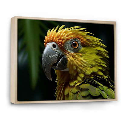 «Parrots Emerald Magical Melody I», reproduction sur toile