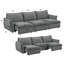 Canapé électrique avec fonction couchette, avec coussins confortables et structure intérieure robuste pour les besoins de détente et de sommeil