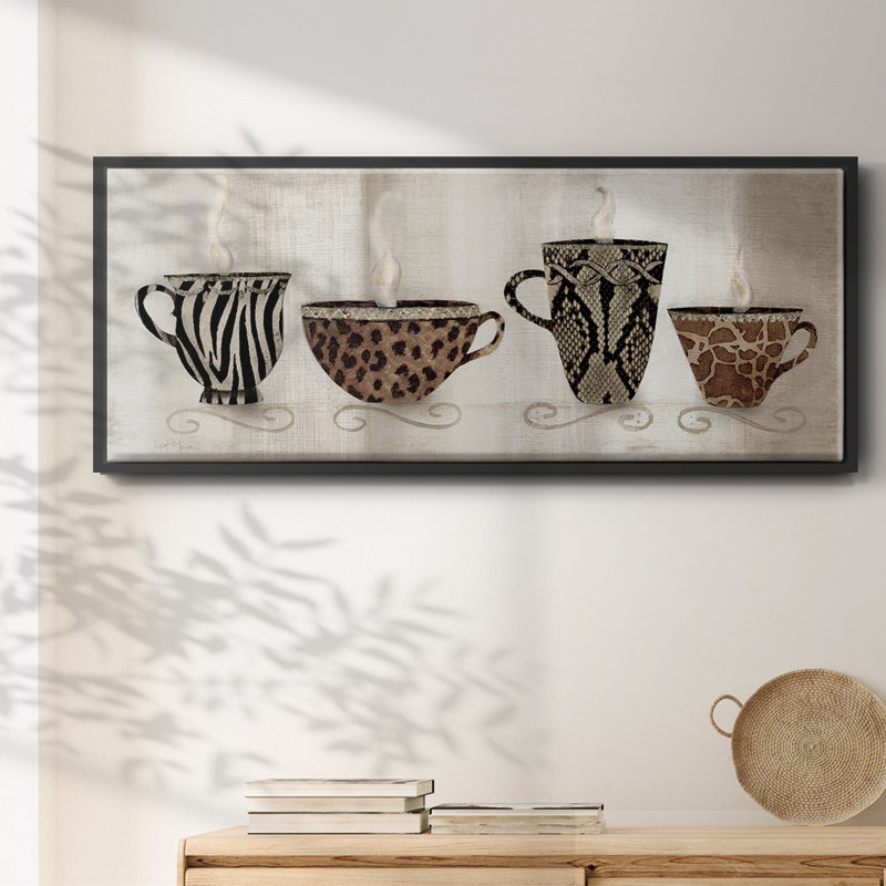 Coffee Skins I- Framed Canvas, 24" H x 60" W