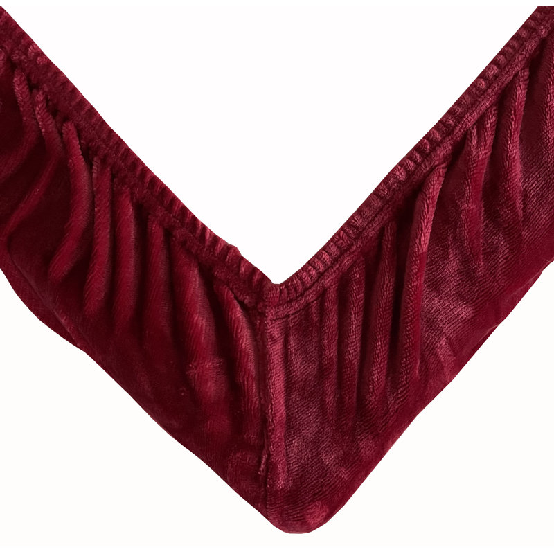 Bailley Fitted Sheet, Bordeaux, European Double (140 x 200cm)