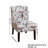 Volia Capa Print Fabric Armless Contemporary Accent Chair-787653002