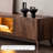 Simple design sense solid wood TV cabinet-125216630