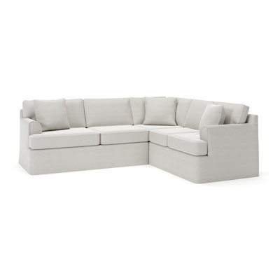 Conradina 2-Piece Slipcovered Sectional