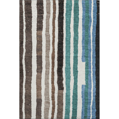 Premium Machine Washable Kemmer AMF1961 Stripes Rug
