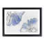 Two Blue Flowers in Abstract - Picture Frame Graphic Art Print-55777849-55777855