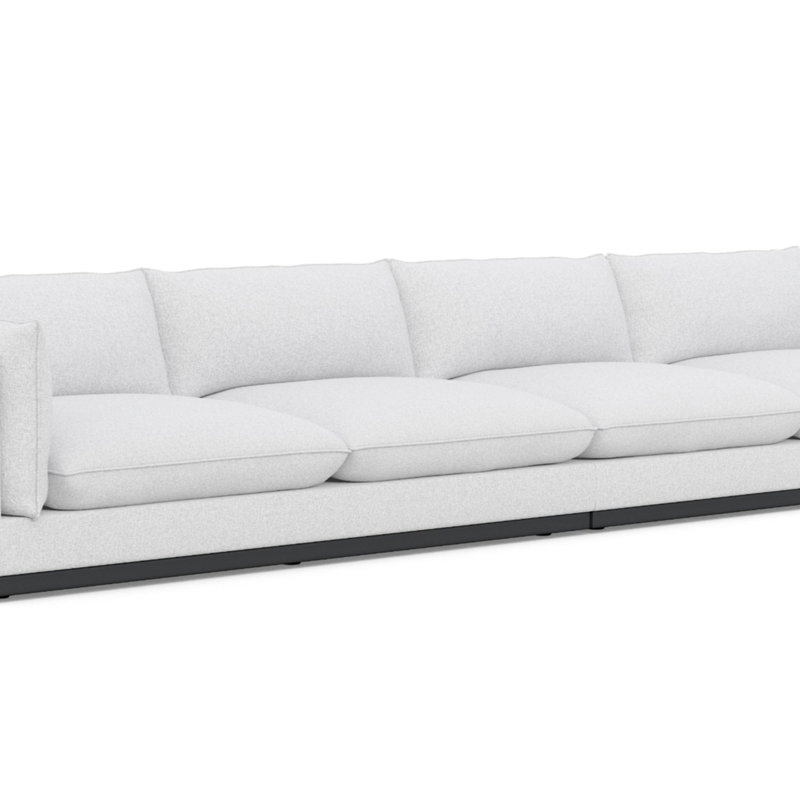 Camden Sofa, White Polyester
