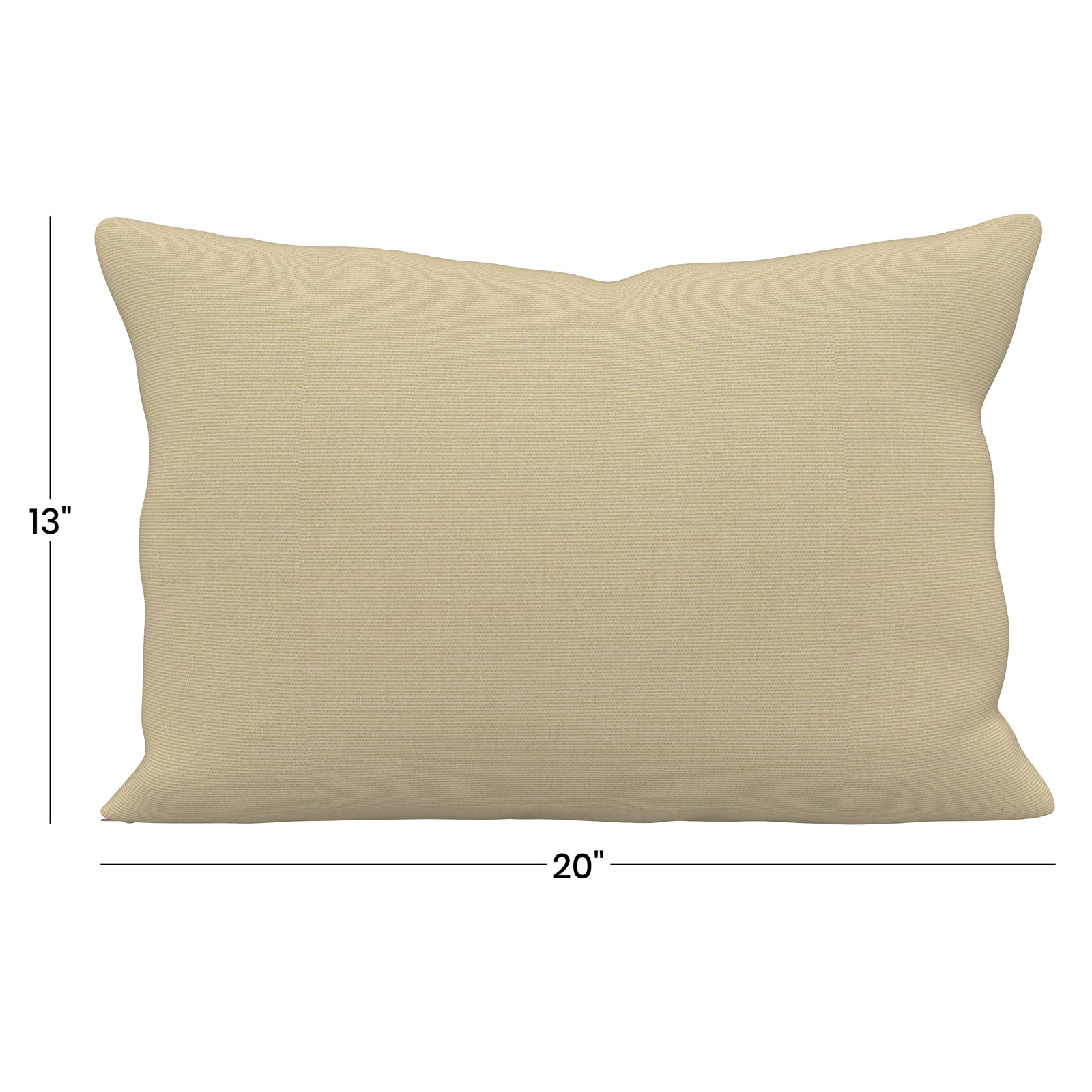 Amala Outdoor/Indoor Kidney Pillow, Canvas Antique Beige