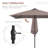 Outsunny 9' X 7' Solar Umbrella