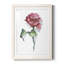 Watercolor Floral Contour I Premium encadré mat - prêt à être accroché-1011879360-1011879366
