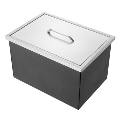 Glacière à glace en acier inoxydable 20 po - 40 Qt