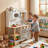 Wooden Play Kitchen for Kids 3+, Toy Kitchen Set with Oven & Removable Sink