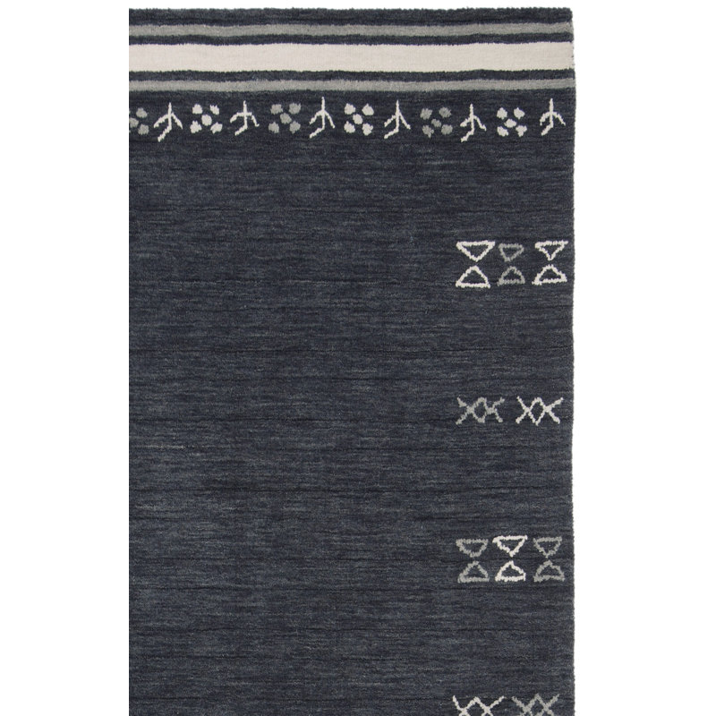 Himalaya Area Rug In Charcoal, Rectangle 9' x 12'