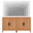 Farmhouse TV Stand For Tvs Up To 65 Inch, Rustic Wood Entertainment Center & Media Console With 4 Storage Doors, Accent Cabinet For Living Room, Hallway, Rustic Beige-53894602