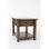 Table de bout en bois massif avec rangement Castile