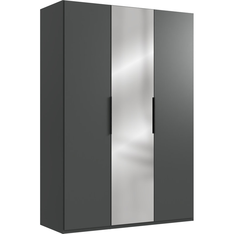 Guardino 3 Door Wardrobe, 236cm H x 150cm W x 58cm D, Graphite